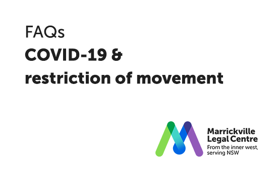 Covid 19 Movement Restrictions In Nsw Marrickville Legal Centre