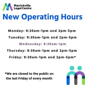 New Operating Hours Monday: 9:30am-1pm and 2-pm-5pm Tuesday: 9:30am-1pm and 2-pm-5pm Wednesday: 9:30am-1pm Thursday: 9:30am-1pm and 2-pm-5pm Friday: 9:30am-1pm and 2-pm-5pm